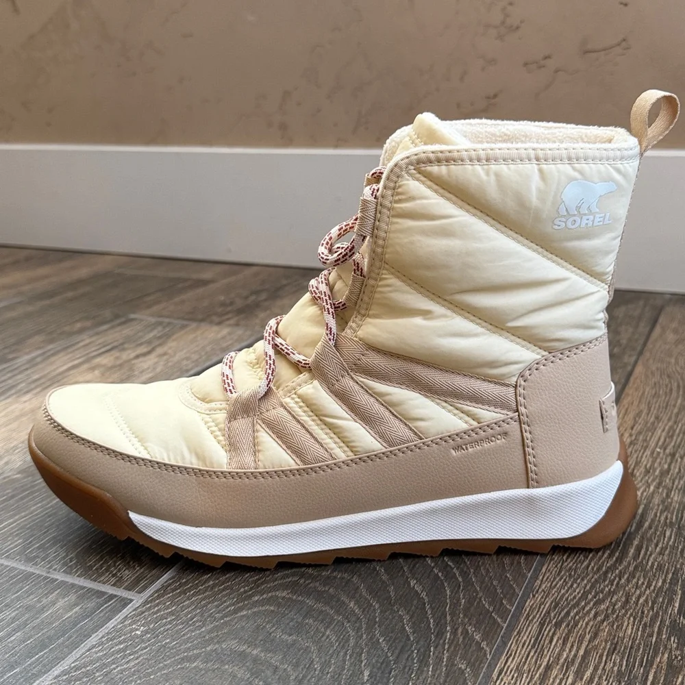 SOREL Women's Honey White Whitney II Plus Lace Waterproof Boots—10 - Picture 8 of 16